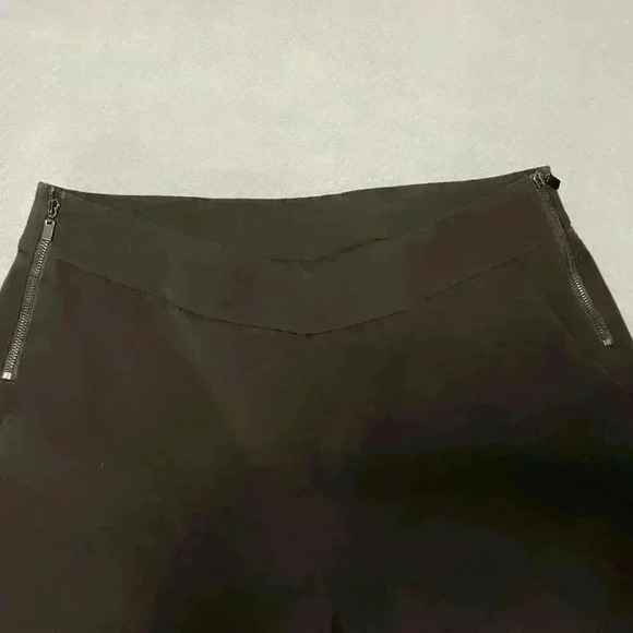 W by Worth Women Brown Dress Pants 4 Straight Leg Pockets Zipper Accent - Picture 3 of 8